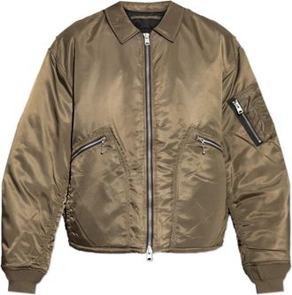 AllSaints Fallon Regenjas - Heren - Bomber jackets - Groen - L - Polyester - Jassen