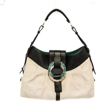Bulgari Pre-owned Chandra Schoudertas - Dames - Vintage Schoudertas - Beige - ONE Size - Leer - Vintage