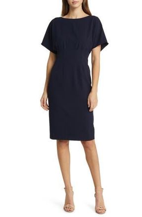 Eliza J Flutter Sleeve Dress in Navy at Nordstrom Rack, Size 2
