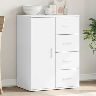 vidaXL Aparador De Madera De Ingenier&iacute;a Blanco 59x39x80 Cm Vidaxl