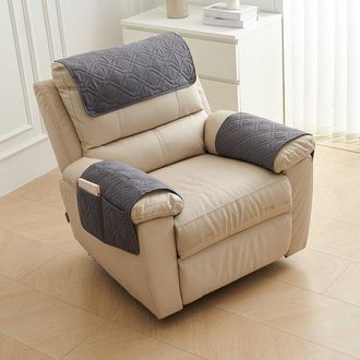 OEM Funda De 3 Piezas Para Reposabrazos De Sof&aacute;, Antideslizante, Sof&aacute; (chaise Longue De 1 Plaza, Juego De 3 Piezas), 8 Texturas, Blanco Roto