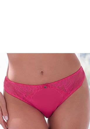 s.Oliver String S.OLIVER Sophie, Damen, Gr. 32/34, pink, Spitze, Obermaterial: 88% Polyamid, 12% Elasthan, Unterhosen String, mit feiner Spitze