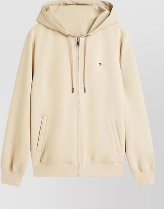 Tommy Hilfiger reversible hood jacket ribbed cuffs pockets