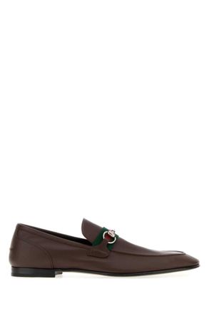 Gucci Brown Leather Loafers