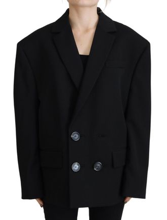 Dsquared2 Dsquared&sup2; Double Breasted Coat Blazer Womens Jacket (Pre-Owned)
