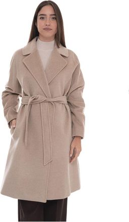 Max Mara Corte wollen jas - Dames - Jas met riem - Beige - S - Wol - Jassen