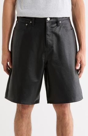 PacSun Faux Leather Baggy Shorts in Black at Nordstrom Rack, Size 29