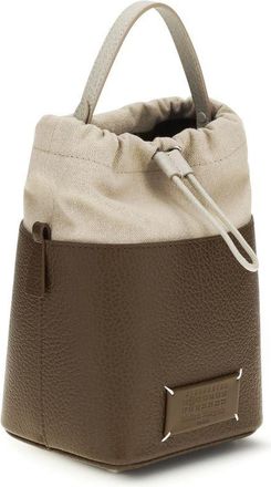 Maison Margiela Womens Brown Calf Leather Bos Taurus Backet Bag