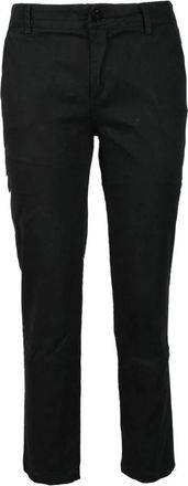 Another Label Broek - Dames - Slim Fit Broeken - Zwart - XS - Katoen - Broeken