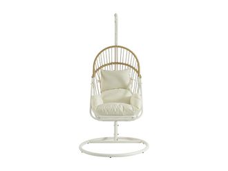 VENTE-UNIQUE.COM Sill&oacute;n colgante metal color natural claro