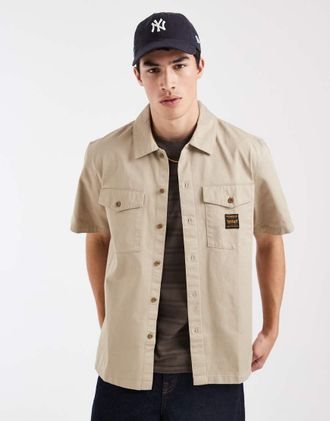 Levi's camicia Workwear con tasca color cammello-Neutro