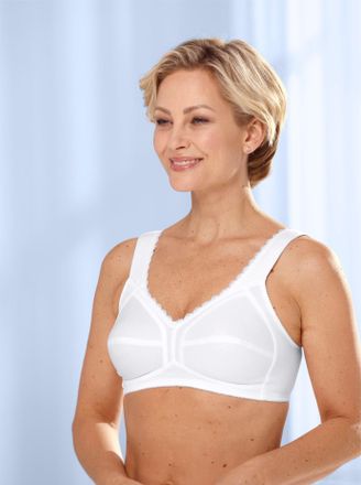 Susa Entlastungs-BH SUSA, Damen, Gr. 100, Cup A, weiss (wei&szlig;), 100% Baumwolle, BHs Entlastungs-BH