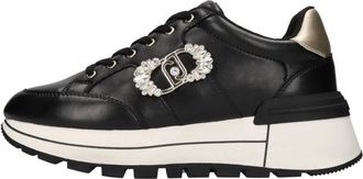 Liu Jo Amazing 41 Sneakers - Dames - Sneakers - Zwart - 36 EU - Leer - Schoenen