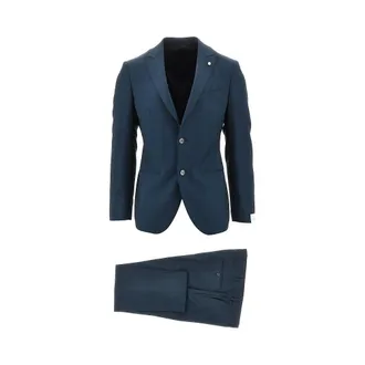 Lubiam Herringbone light wool tailored suit Man 48