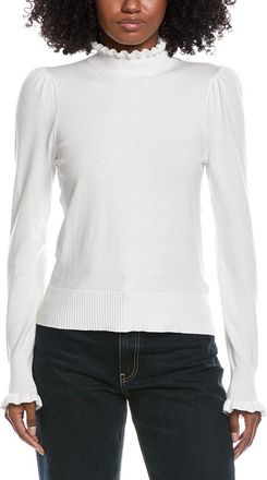 CeCe by Cynthia Steffe Cece Ruffle Mock Neck Sweater