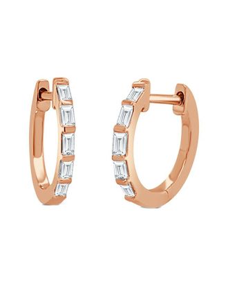 Sabrina Designs 14K Rose Gold 0.25 Ct. Tw. Diamond Huggie Earrings