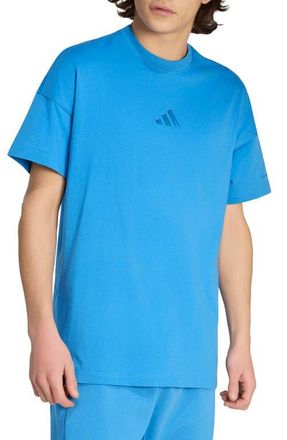 adidas All SZN Loose Fit Cotton T-Shirt in Ray Blue// at Nordstrom, Size Xx-Large R