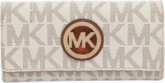 Michael Kors Pre-owned Wallets, female, White, Size: ONE SIZE Pre-owned Leather Wallet