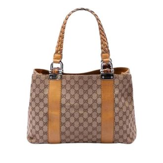Gucci Pre-owned Vintage Canvas Tote Bag - unisex - Gucci Vintage - Vintage Tote Bags - Beige - ONE SIZE - Pre-owned
