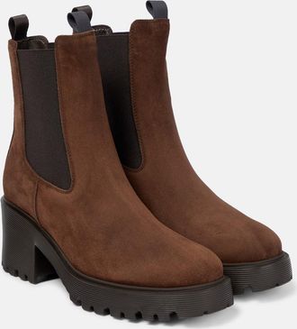 Hogan H649 suede Chelsea boots