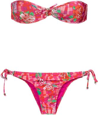 Amir Slama strapless bikini set - women - Polyamide/Spandex/Elastane - P - Pink