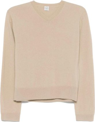 Toteme Maglione con scollo a V - Toni neutri