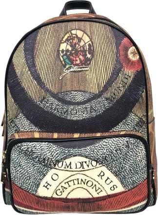 Gattinoni Tassen, Dames, Veelkleurig, ONE Size, Leer, Planetary Backpack