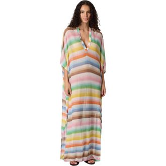 Missoni Long Caftan Cover-up With D&eacute;grad&eacute; Zigzag Motif in Multicoloured at Nordstrom, Size Medium
