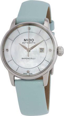Mido Baroncelli Signature Lady Colours Automatic Mother of Pearl Dial Watch M0372071610600