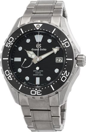 Grand Seiko Pre-owned Grand Seiko Evolution 9 Automatic Black Dial Mens Watch SLGA015G