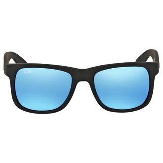 Ray-Ban Justin Color Mix Blue Mirror Square Mens Sunglasses RB4165 622/55 50