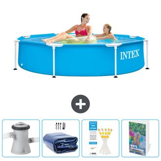 Intex Piscina Con Estructura Redonda - 244x51 Cm - 7-piezas Scb129