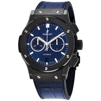 Hublot Classic Fusion Blue Sunray Dial Automatic Mens Chronograph Watch 541.CM.7170.LR