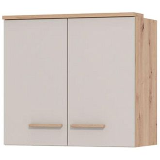 Dmora Dispensa da Cucina Saracena, Mobile da Cucina un Ripiano, 2 Ante, 2 Vani, 60x31x56h cm Beige