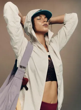 I.FIV5 Womens Lightweight ripstop packable jacket