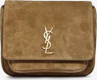 Saint Laurent Kleine Umh&auml;ngetasche aus Wildleder Niki