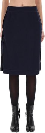 Maison Margiela Midirock mit Rei&szlig;verschlussdetail