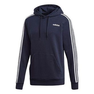 adidas 3-stripes Alphabet Printing Sports Hoodie Blue White DU0499