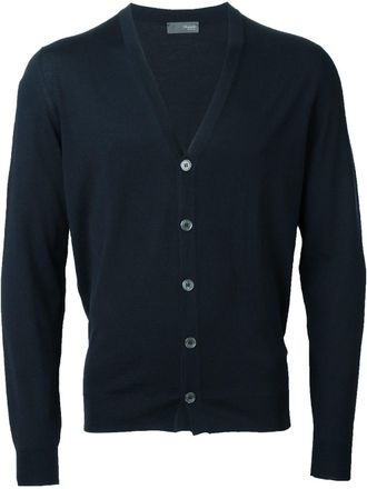 Drumohr v-neck cardigan - Blauw