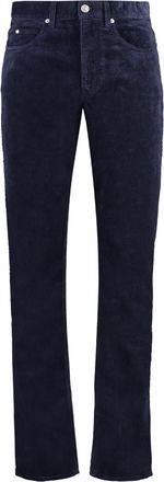 Isabel Marant Blue Straight Corduroy Trousers