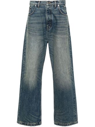 Rhude mid-rise wide-leg jeans - Blue