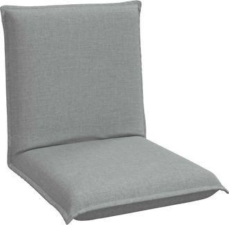 vidaXL Sill&oacute;n Ajustable Gris Claro Tela Vidaxl