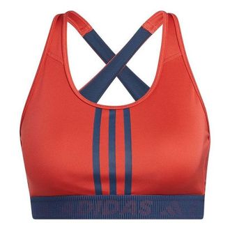 adidas (WMNS) adidas Dont Rest 3-Stripes Bra Red GM2848