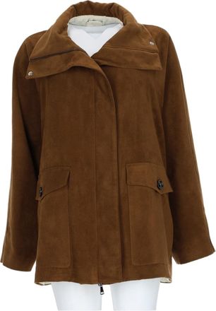 Alysi Relaxed-Fit Brown Dainetto Coat