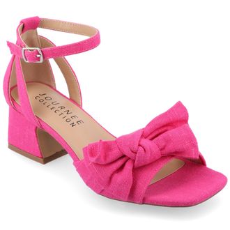 Journee Collection Journee Womens Zevi Medium and Wide Width Dress Sandals