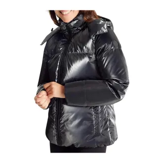 Jott Winter Jackets, female, Black, Size: M Tanya Glossy Parka