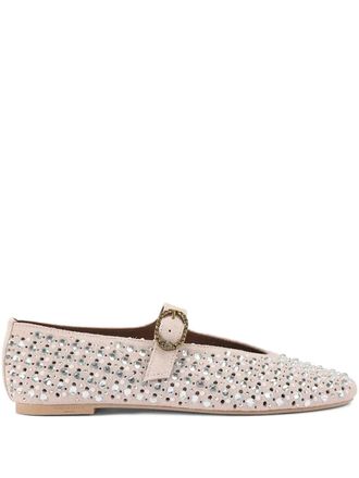 Kurt Geiger Mayfair verfraaide ballerinas - Beige