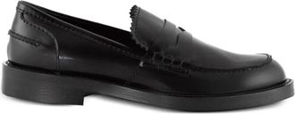 Guglielmo Rotta Mocassini con dettaglio cuciture - Nero