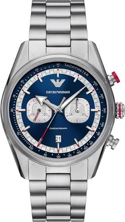 Armani Racer Chronograph Quartz Blue Dial Mens Watch AR11676