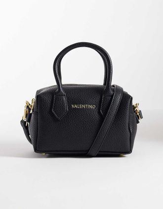 Valentino Fall Re - Borsa bowler con manico superiore nera-Nero